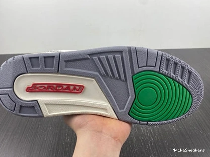 MaikeSneakers Retro 3 Fashionable 3829 Green Lucky CK9246- Jordan 1025